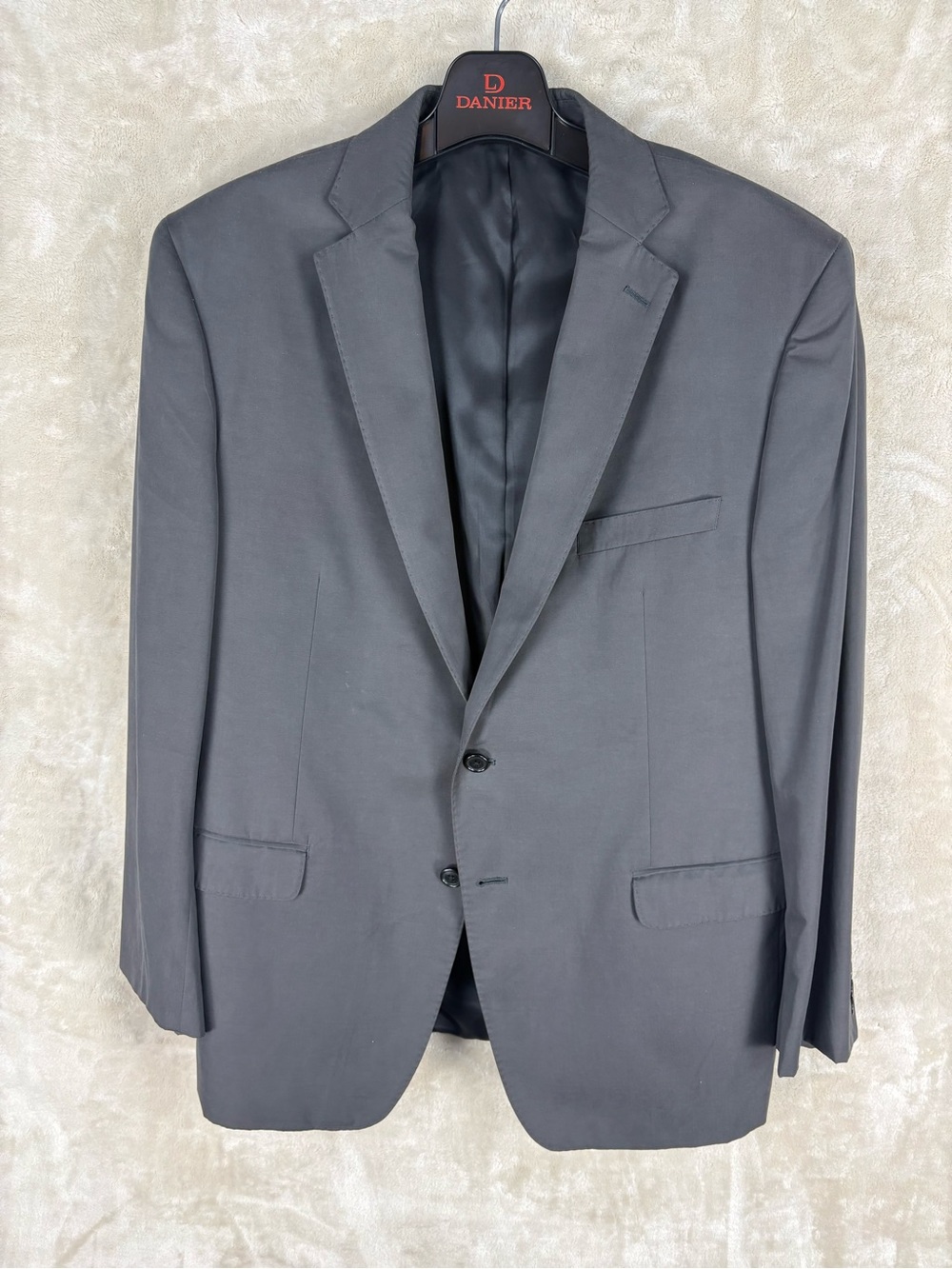 Calvin Klein Men's Charcoal Gray Two-Button Blazer